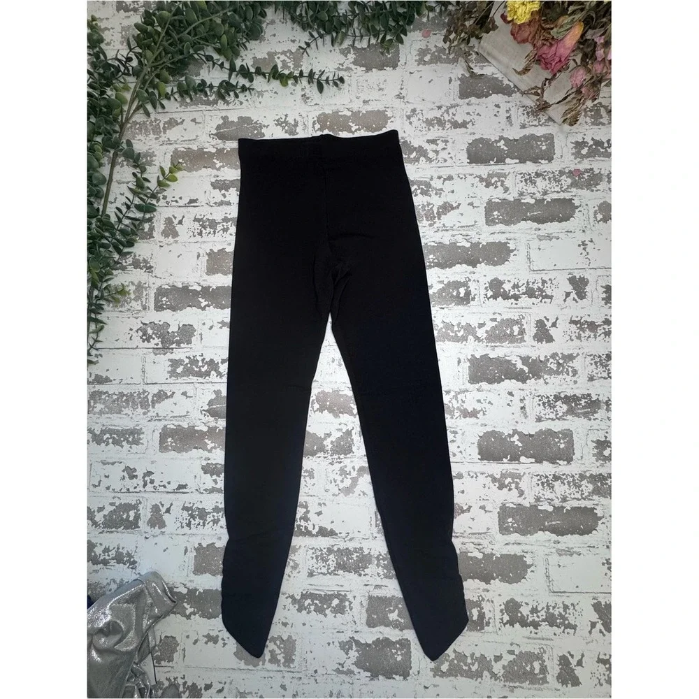 Old Navy Girls Black Built-In Tough Ruched Ankle Leggings Size L 10-12